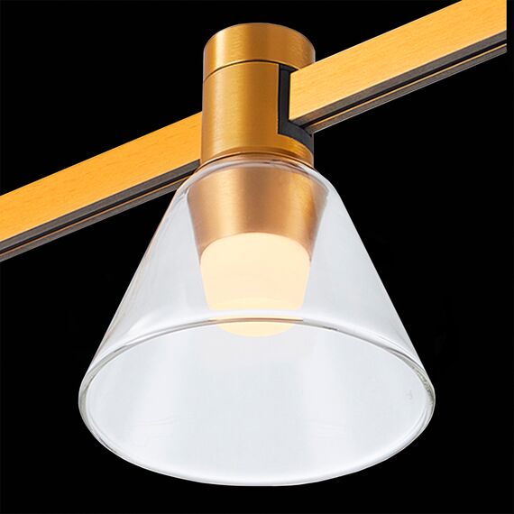 ST LUCE ST814.206.03 Магнитный трековый светильник FARM Золотистый LED 1*3W 3000K 89Lm Ra90 120 IP20 D90xH10, изображение 4