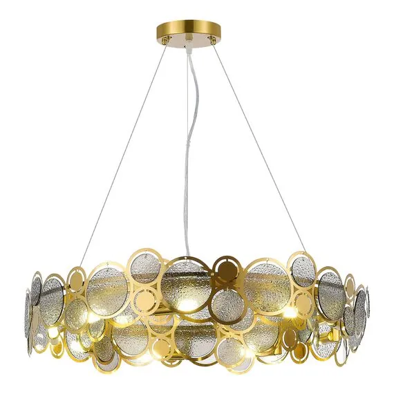 ST LUCE SL6133.313.09 Светильник подвесной ST-Luce Латунь/Дымчатый G9 9*5W 4000K, изображение 3