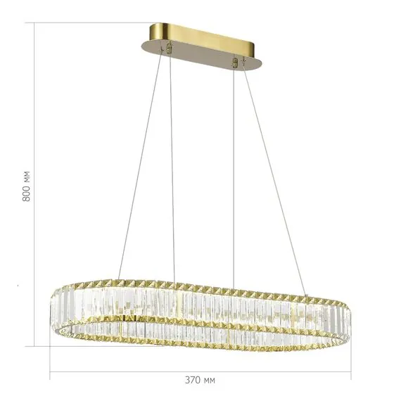 ST LUCE SL1622.323.01 Светильник подвесной ST-Luce Латунь/Прозрачный LED 1*60W 4000K, изображение 4