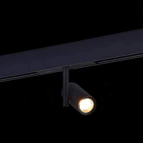 ST LUCE ST808.436.08 Магнитный трековый светильник Черный LED 1*8W 3000K 500Lm Ra>90 36° IP20 D42xH135 48VV, изображение 5