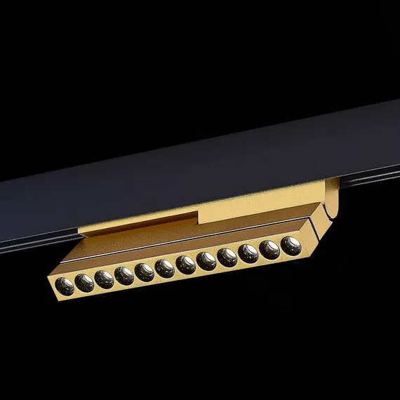 ST LUCE ST805.246.12 Магнитный трековый светильник Золотистый LED 1*12W 4000K 550Lm Ra>90 36° IP20 L220xW22x, изображение 3
