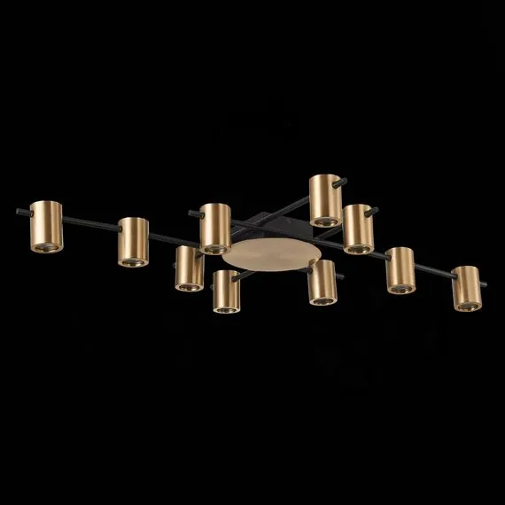 ST LUCE SL1207.402.10 Светильник потолочный ST-Luce Черный/Латунь GU10 10*7W, изображение 3
