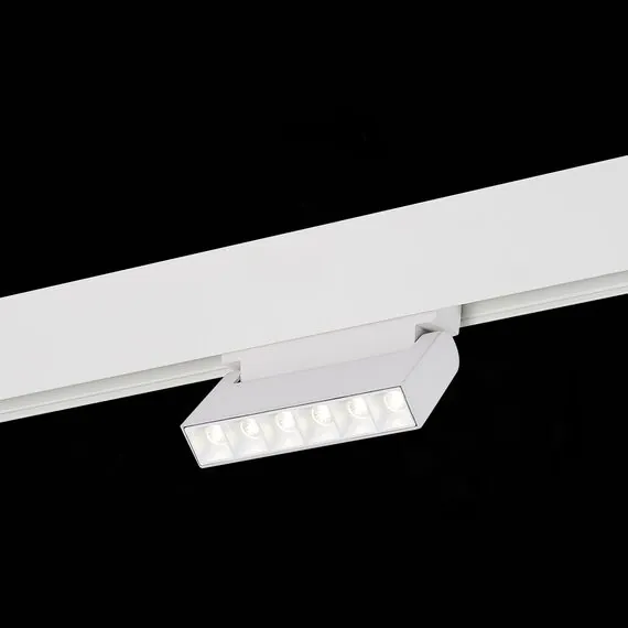 ST LUCE ST364.546.06 Магнитный трековый светильник белый LED 1*6W 4000K 532Lm Ra>80 36° IP20 L120xW22xH108 4, изображение 4