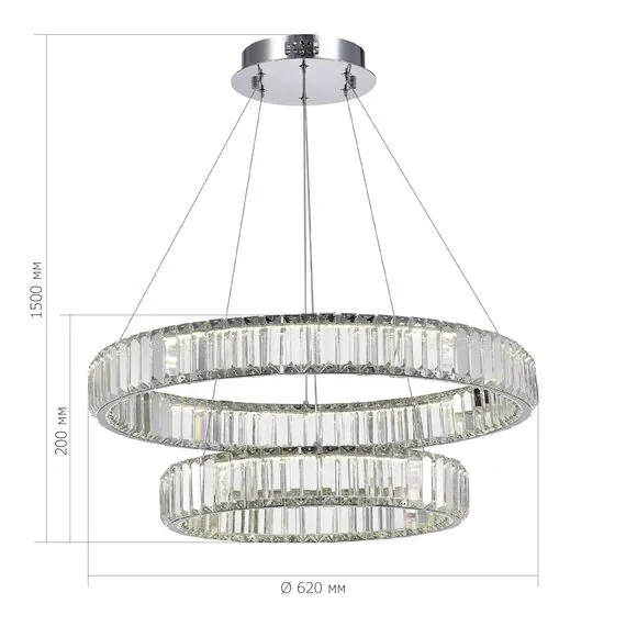 ST LUCE SL1622.103.02 Люстра подвесная ST-Luce Хром/Прозрачный LED 1*70W 4000K, изображение 7