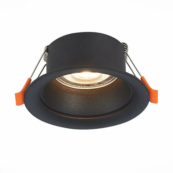 ST LUCE ST200.408.01 Светильник встраиваемый. Черный GU10 1*50W  D89xH40 220V Без ламп, изображение 4