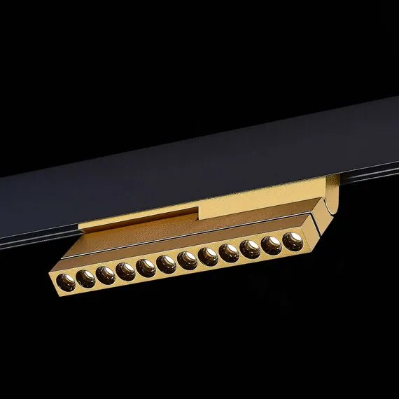 ST LUCE ST805.236.12 Магнитный трековый светильник Золотистый LED 1*12W 3000K 450Lm Ra>90 36° IP20 L220xW22x, изображение 3