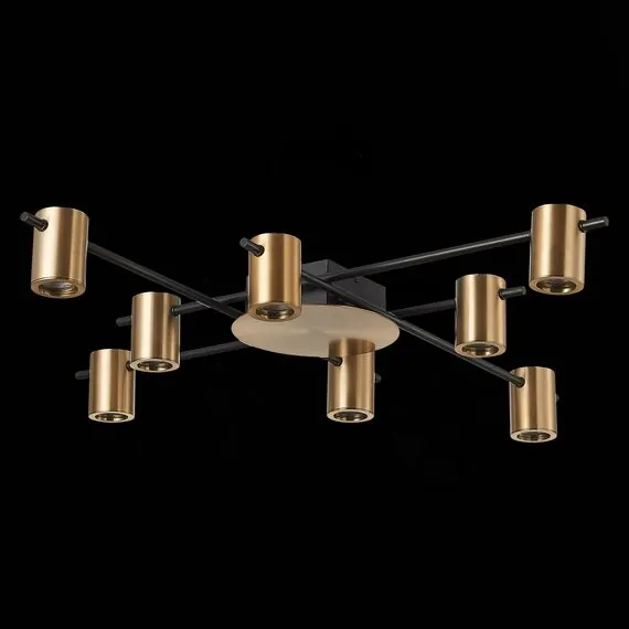 ST LUCE SL1207.402.08 Светильник потолочный ST-Luce Черный/Латунь GU10 8*7W, изображение 3