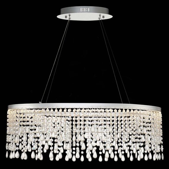 ST LUCE SL6201.103.37 Люстра подвесная ST-Luce Серебристый/Прозрачный LED 1*37W 3000K/4000K/6000K, изображение 3