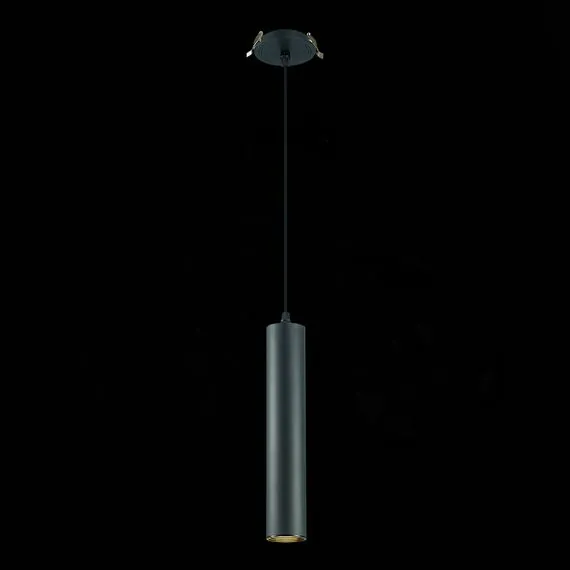 ST LUCE ST151.408.01 Встраиваемый подвесной светильник Черный GU10 1*50W  IP20 D54xH290 220V Без ламп, изображение 3