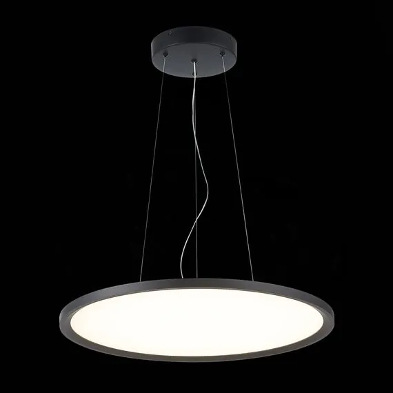 ST LUCE ST602.443.56 Светильник подвесной Черный LED 1*56W 4000K 5 040Lm Ra>80 120 IP20 D600xH36 185-265V, изображение 2