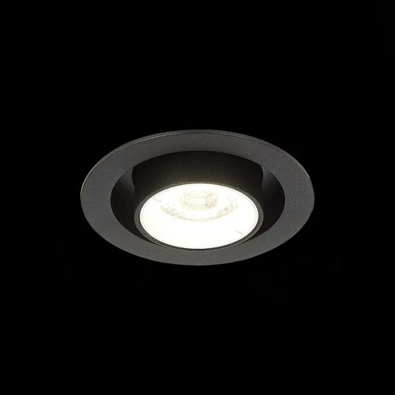 ST LUCE ST702.448.12 Светильник встраиваемый. Черный LED 1*12W 4000K 900Lm Ra80 24° IP20 D90xH92 180-240V, изображение 6