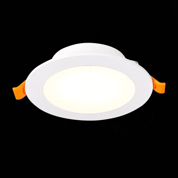ST LUCE ST212.508.10 Светильник встраиваемый. Белый LED 1*10W 3000K/4000K/6000K 850Lm Ra80 110° IP20 D120xH30 220-240V, изображение 3