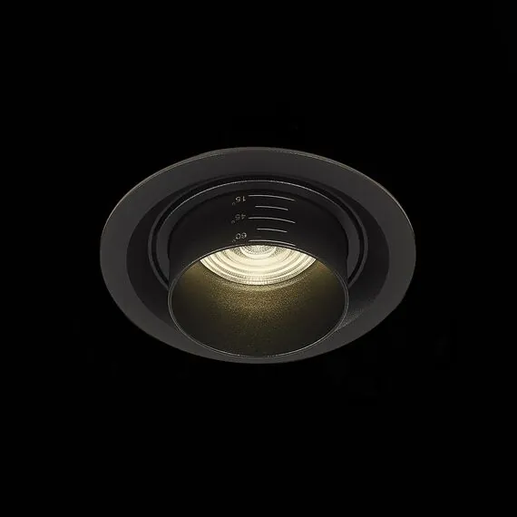 ST LUCE ST701.448.12 Светильник встраиваемый. Zoom Черный LED 1*12W 4000K 960Lm Ra90 15°-60° IP20 D115xH95 170-240V, изображение 4