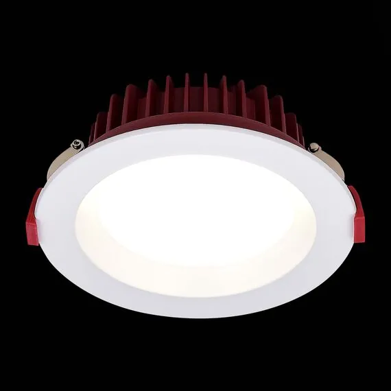 ST LUCE ST752.538.18 Светильник встраиваемый. Белый LED 1*18W 3000K 1 440Lm Ra80 100° IP44 D140xH52 100-240VV, изображение 3