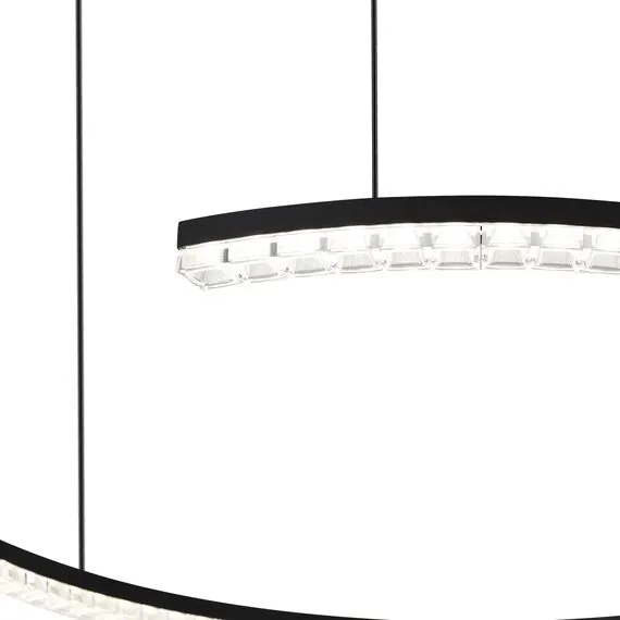 ST LUCE SL1018.403.01 Светильник подвесной ST-Luce черный/прозрачный LED 1*65W 4000K, изображение 4