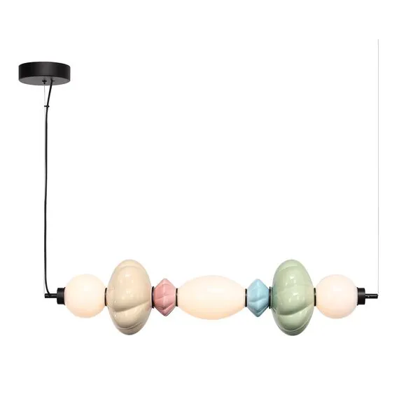 ST LUCE SL6134.443.01 Светильник подвесной ST-Luce черный/зеленый, розовый, желтый, синий, опаловый LED 1*24, изображение 2