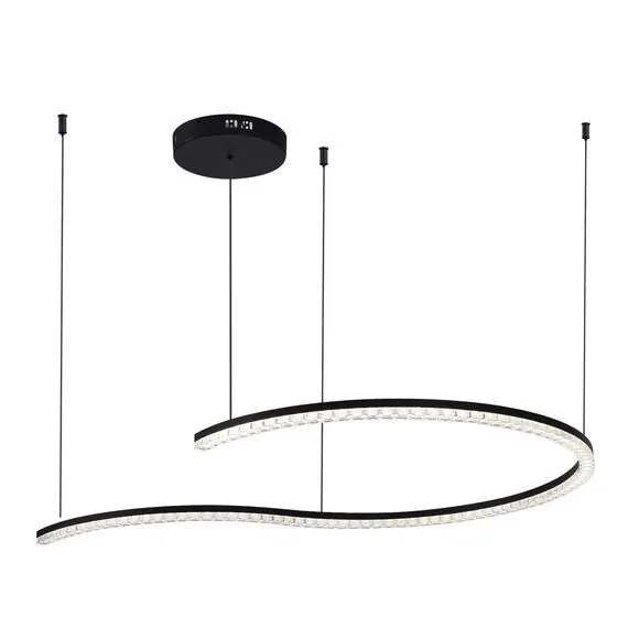 ST LUCE SL1018.403.01 Светильник подвесной ST-Luce черный/прозрачный LED 1*65W 4000K, изображение 3