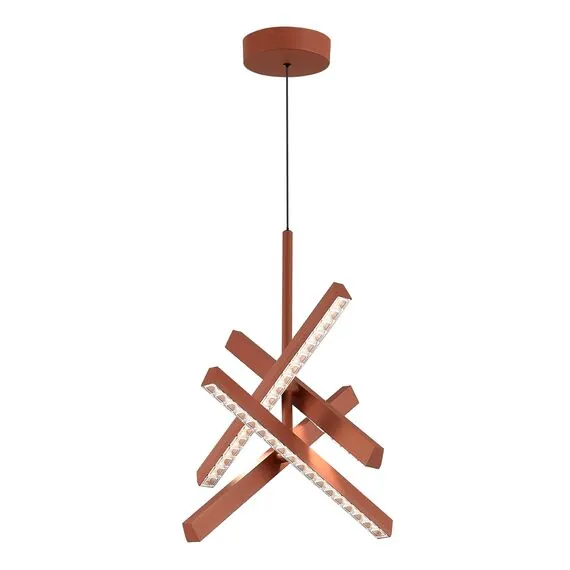 ST LUCE SL1018.613.04 Светильник подвесной ST-Luce терракотовый/прозрачный LED 4*43W 4000K, изображение 2