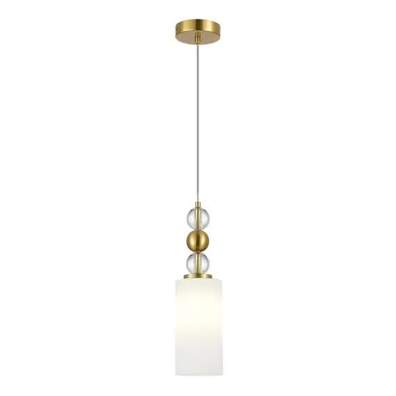 ST LUCE SL2003.303.01 Светильник подвесной ST-Luce латунь/белый E27 1*40W