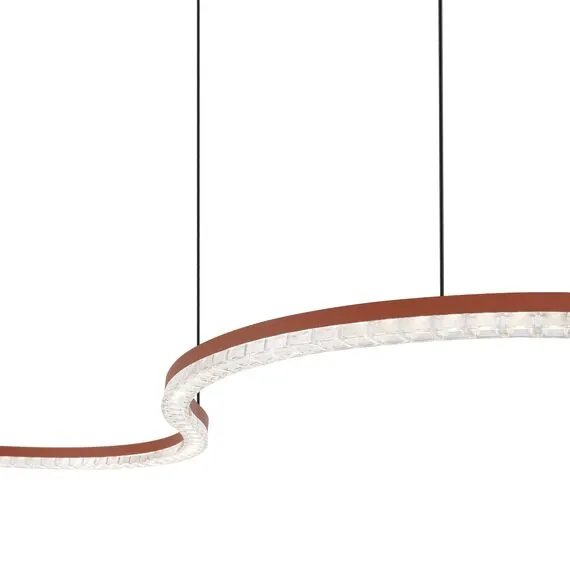 ST LUCE SL1018.603.01 Светильник подвесной ST-Luce терракотовый/прозрачный LED 1*65W 4000K, изображение 5