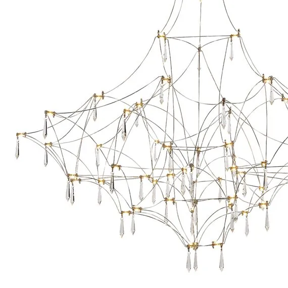 ST LUCE SL6601.113.114 Светильник подвесной ST-Luce Хром/Прозрачный LED 114*0,5W 3000K, изображение 3