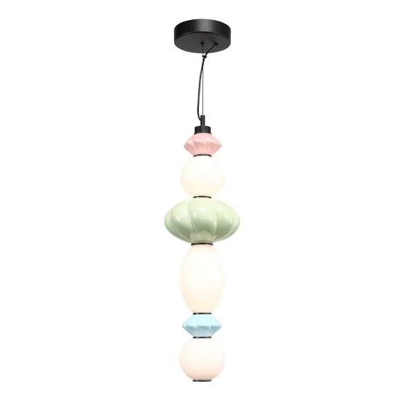 ST LUCE SL6134.433.01 Светильник подвесной ST-Luce черный/розовый, зеленый, синий, опаловый LED 1*24W 3000K, изображение 2