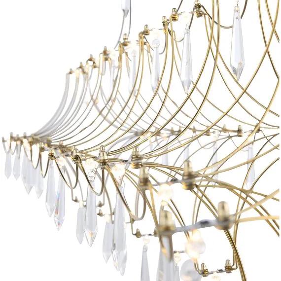 ST LUCE SL6603.203.23 Светильник подвесной ST-Luce Золотистый/Прозрачный LED 1*23W 4000K, изображение 7