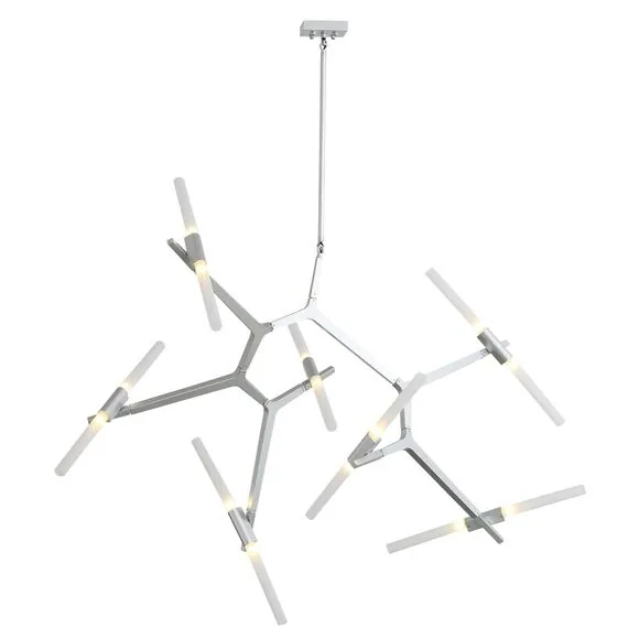 ST LUCE SL947.102.14 Люстра потолочная ST-Luce Серебристый/Белый G9 14*5W, изображение 6