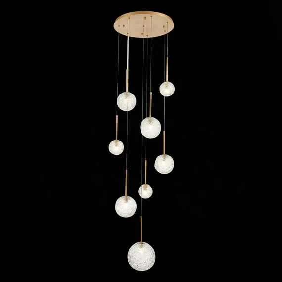 ST LUCE SL1152.203.08 Светильник подвесной ST-Luce Золотистый/Прозрачный G9 8*5W, изображение 4