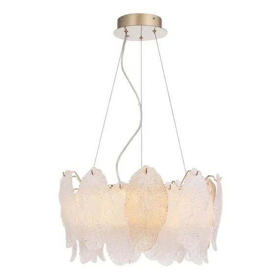 ST LUCE SL6135.203.01 Светильник подвесной ST-Luce золото/прозрачный, янтарный LED 1*30W 3000K, изображение 2