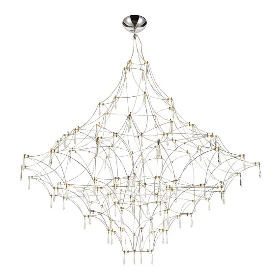 ST LUCE SL6601.103.114 Светильник подвесной ST-Luce Хром/Прозрачный LED 114*0,5W 3000K