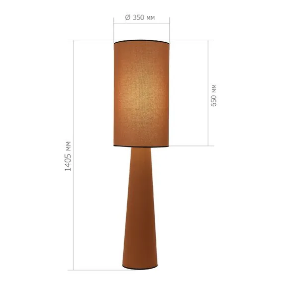 ST LUCE SL1354.605.01 Светильник напольный ST-Luce Кирпичный/Кирпичный, Черный E27 1*40W, изображение 5