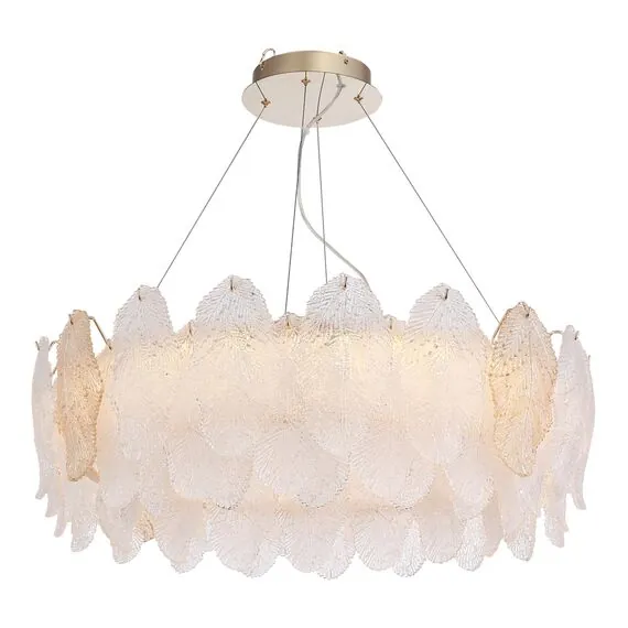 ST LUCE SL6135.223.01 Светильник подвесной ST-Luce золото/прозрачный, янтарный LED 1*56W 3000K, изображение 3