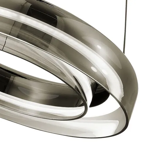 ST LUCE SL6019.323.01 Светильник подвесной ST-Luce Черный/Дымчатый, Белый LED 1*18W 3000K, изображение 3