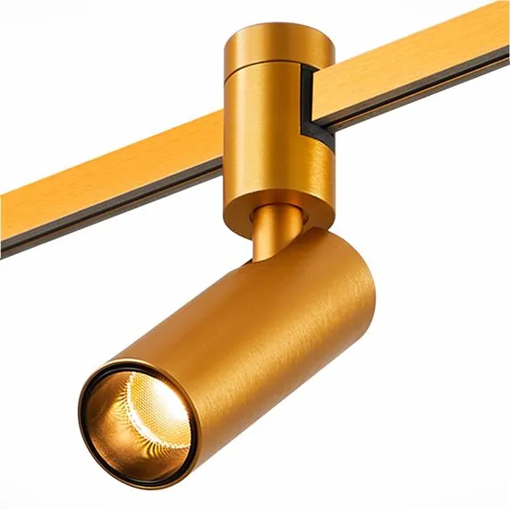 ST LUCE ST811.246.05 Магнитный трековый светильник FARM Золотистый LED 1*5W 4000K 350Lm Ra90 60 IP20 D35xH1