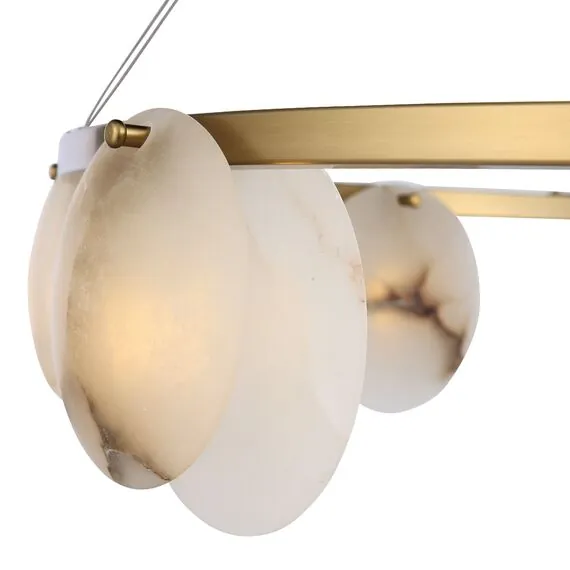 ST LUCE SL1520.303.08 Светильник подвесной ST-Luce Латунь/Алебастр G9 8*5W 4000K, изображение 6