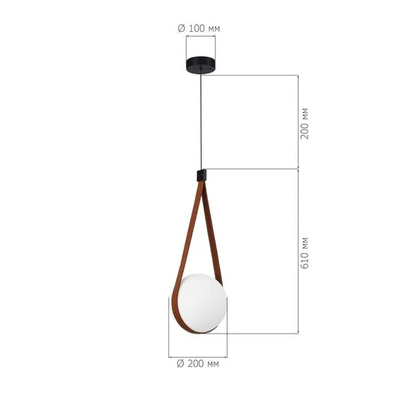 ST LUCE SL2002.403.01 Светильник подвесной ST-Luce Черный, Терракотовой/Белый E27 1*60W, изображение 6