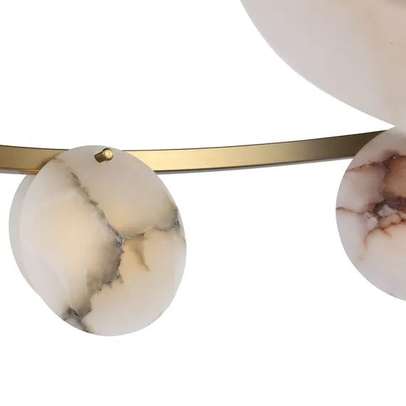 ST LUCE SL1520.303.08 Светильник подвесной ST-Luce Латунь/Алебастр G9 8*5W 4000K, изображение 8