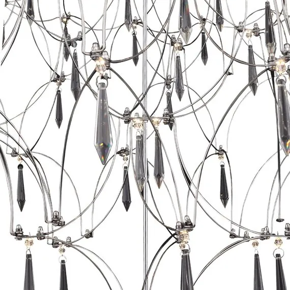 ST LUCE SL6601.103.114 Светильник подвесной ST-Luce Хром/Прозрачный LED 114*0,5W 3000K, изображение 3