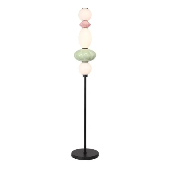 ST LUCE SL6134.405.01 Светильник напольный ST-Luce черный/розовый, зелёный, опаловый LED 1*20W 3000K, изображение 2