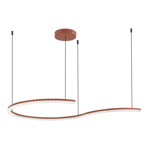 ST LUCE SL1018.603.01 Светильник подвесной ST-Luce терракотовый/прозрачный LED 1*65W 4000K, изображение 8