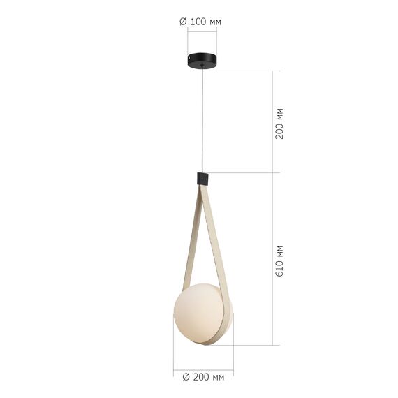 ST LUCE SL2002.413.01 Светильник подвесной ST-Luce Черный/Белый E27 1*60W, изображение 5
