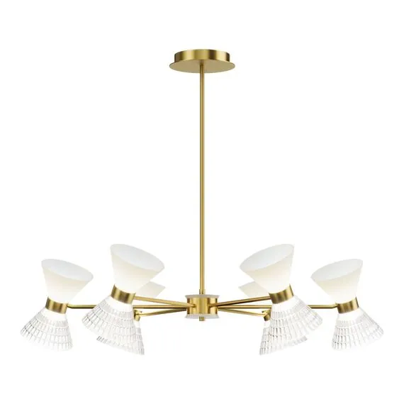 ST LUCE SL2004.303.12 Светильник подвесной ST-Luce латунь/прозрачный, белый, латунь G9 LED 12*5W