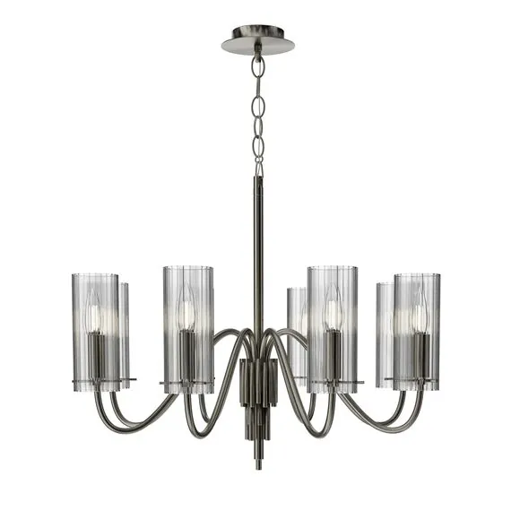 ST LUCE SL2005.103.08 Светильник подвесной ST-Luce никиль/прозрачный E14 8*40W