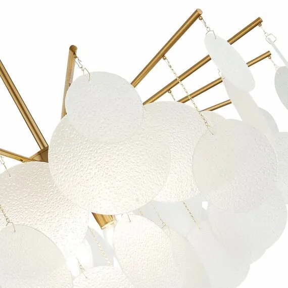 ST LUCE SL1231.302.08 Люстра потолочная ST-Luce Латунь/Белый E14 8*60W, изображение 3