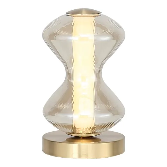 ST LUCE SL6136.204.01 Прикроватная лампа ST-Luce золото/коньячный LED 1*6W 3000K