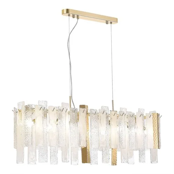 ST LUCE SL1636.203.08 Люстра подвесная ST-Luce Золотистый/Белый, Золотистый E14 8*40W, изображение 5