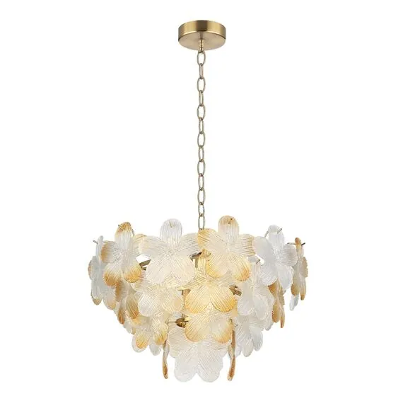 ST LUCE SL6240.203.06 Светильник подвесной ST-Luce золотистый/Прозрачный, январный E14 6*60W