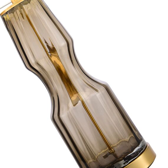 ST LUCE SL1005.704.01 Прикроватная лампа ST-Luce Коньячный,Латунь/Серый E27 1*40W, изображение 3