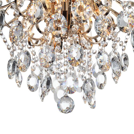 ST LUCE SL846.202.06 Люстра подвесная ST-Luce Золотистый/Прозрачный E14 6*40W, изображение 9